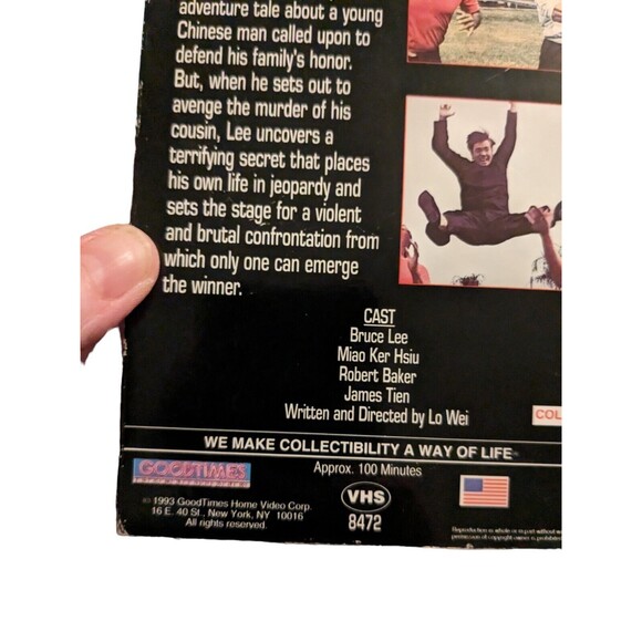 The Chinese Connection, & Fists of Fury (VHS, 1993), Both Starring Bruce Lee - Picture 7 of 10